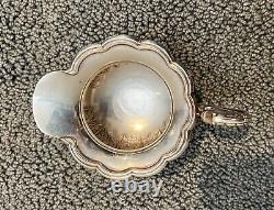 Antique Hand Chased Silver Plate Four Piece Tea Set