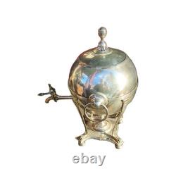 Antique Hot Water Tea Samovar Sheffield Silver Plate Egyptian Revival 1830s-60s