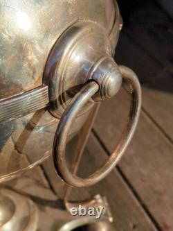 Antique Hot Water Tea Samovar Sheffield Silver Plate Egyptian Revival 1830s-60s