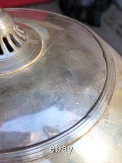 Antique Hot Water Tea Samovar Sheffield Silver Plate Egyptian Revival 1830s-60s