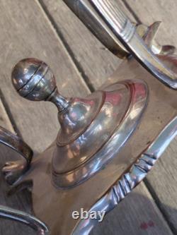 Antique Hot Water Tea Samovar Sheffield Silver Plate Egyptian Revival 1830s-60s