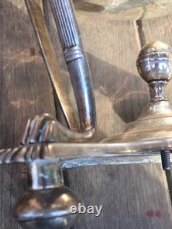 Antique Hot Water Tea Samovar Sheffield Silver Plate Egyptian Revival 1830s-60s