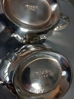 Antique J Deakin Silver Plate Tea Coffee Service Sheffield 1897 EPNS 5 pc Set