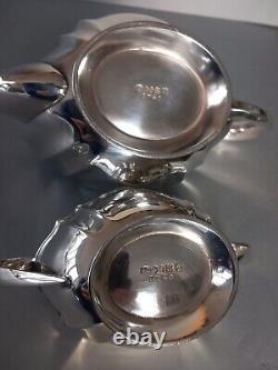 Antique J Deakin Silver Plate Tea Coffee Service Sheffield 1897 EPNS 5 pc Set