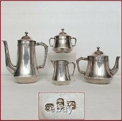 Antique Jugendstil Art Nouveau Deco WMF Tea Coffee Set Silver Plate 1900 German