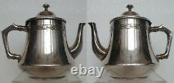 Antique Jugendstil Art Nouveau Deco WMF Tea Coffee Set Silver Plate 1900 German