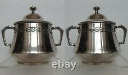 Antique Jugendstil Art Nouveau Deco WMF Tea Coffee Set Silver Plate 1900 German