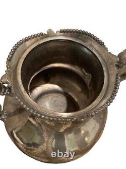 Antique MERIDEN B Mark 2027 SILVER PLATE SAMOVAR URN TEA COFFEE dispenser W Dent