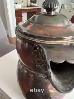 Antique Meriden B. Company Silver Plate Tea & Coffee Pot 1868 June 276