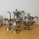 Antique Meriden B. Company Silverplate Tea Set Creamer, Sugar, Teapots 2054