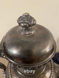 Antique Meriden Britannia Silver Company Silverplate 5 Piece Coffee and Tea Set