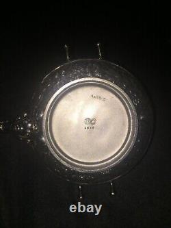 Antique Meriden&Co. 5 pc Quad Plate Silver Tea service 1850 1900 Great Shape