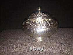 Antique Meriden&Co. 5 pc Quad Plate Silver Tea service 1850 1900 Great Shape