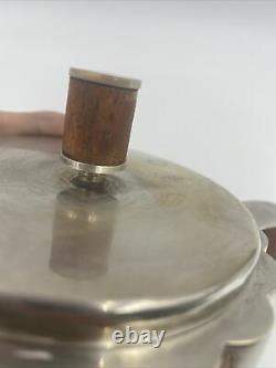 Antique Mid Century Art Deco Coffee Tea Pot Ilonka Karasz Silver Plate Pitcher