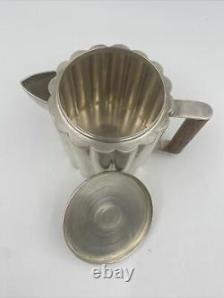Antique Mid Century Art Deco Coffee Tea Pot Ilonka Karasz Silver Plate Pitcher