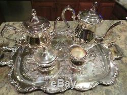 Antique Newport Gorham Silver Plate Coffe/tea Service Set 5 Piece