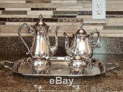 Antique Newport Gorham Silver Plate Coffe/tea Service Set 5 Piece