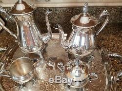 Antique Newport Gorham Silver Plate Coffe/tea Service Set 5 Piece