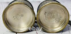 Antique Norblin & Co. Silver Plate Tea Glass Holders Set of 5 Warsaw