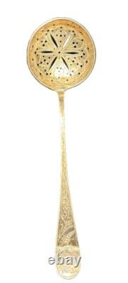 Antique Norwegian A. Westerbom 1892 Silver Plate Tea Strainer Beautiful