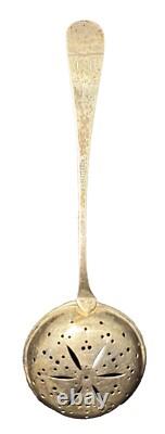 Antique Norwegian A. Westerbom 1892 Silver Plate Tea Strainer Beautiful