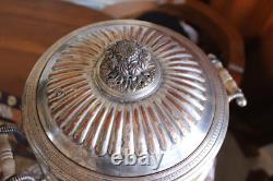 Antique Old Sheffield Plate Silver Plate Samovar Coffee Tea Hot Water Urn
