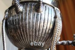 Antique Old Sheffield Plate Silver Plate Samovar Coffee Tea Hot Water Urn