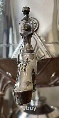 Antique Ornate Reed & Barton Silver Plate Tea Samovar 14 Tall Dated 1868