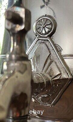 Antique Ornate Reed & Barton Silver Plate Tea Samovar 14 Tall Dated 1868
