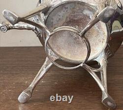 Antique Ornate Reed & Barton Silver Plate Tea Samovar 14 Tall Dated 1868