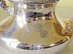 Antique Pairpoint Mfg Co Pattern 360 Quadruple Silver Plate Tea Service