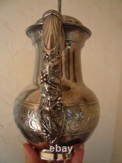 Antique Pairpoint Quadruple Plate #317 Repousse Grapes & Vine Coffee/tea Set