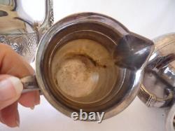 Antique Pairpoint Quadruple Plate #317 Repousse Grapes & Vine Coffee/tea Set