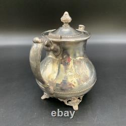 Antique Pairpoint Quadruple Plate Silver Tea Set Victorian Elegance & Charm