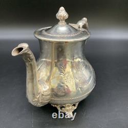 Antique Pairpoint Quadruple Plate Silver Tea Set Victorian Elegance & Charm