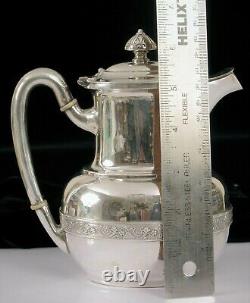 Antique Pat 1875 Tiffany & Co Beautiful Silver Soldered Demitasse Tea Pot Coffee