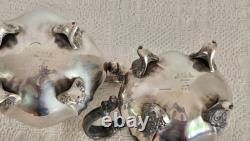 Antique Poole EPCA Lancaster Rose 400 Silver Plate Tea Coffee Set 4-Piece