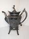 Antique? Reed & Barton Silver Plated Footed Teapot Patent 1873 Viking Lion