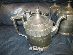 Antique REED & BARTON Tea Set 2940 Silver plated