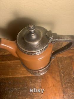Antique Rare Great Northern Railroad Train Silverplate Coffee Tea Pot