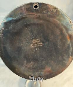 Antique Rare Meriden B. Company Quadruple Plate Tilting Tea Coffee Pot