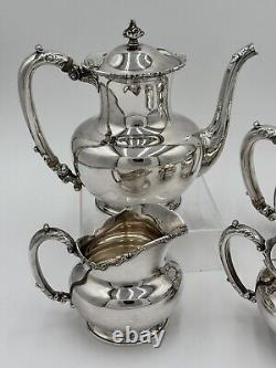 Antique Reed And Barton Silver Soldered Plate Tea Set