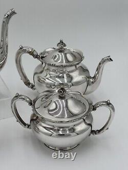 Antique Reed And Barton Silver Soldered Plate Tea Set