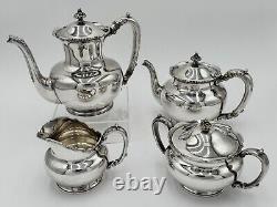 Antique Reed And Barton Silver Soldered Plate Tea Set