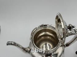 Antique Reed And Barton Silver Soldered Plate Tea Set