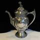 Antique Reed & Barton 2856 7 Coffee / Tea Pot Repousse Silver Plate Beautiful