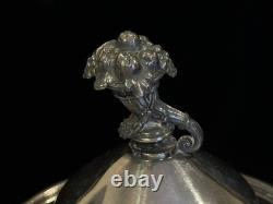 Antique Reed & Barton 2856 7 Coffee / Tea Pot Repousse Silver Plate Beautiful