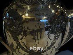 Antique Reed & Barton 2856 7 Coffee / Tea Pot Repousse Silver Plate Beautiful