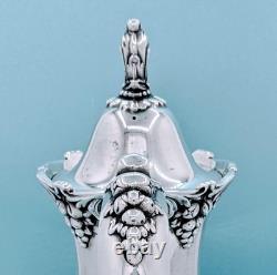 Antique Reed Barton Silver Plate Large King Francis Tea Pot Coffee Pot Hot 1650