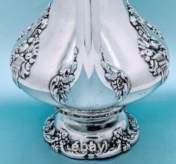Antique Reed Barton Silver Plate Large King Francis Tea Pot Coffee Pot Hot 1650